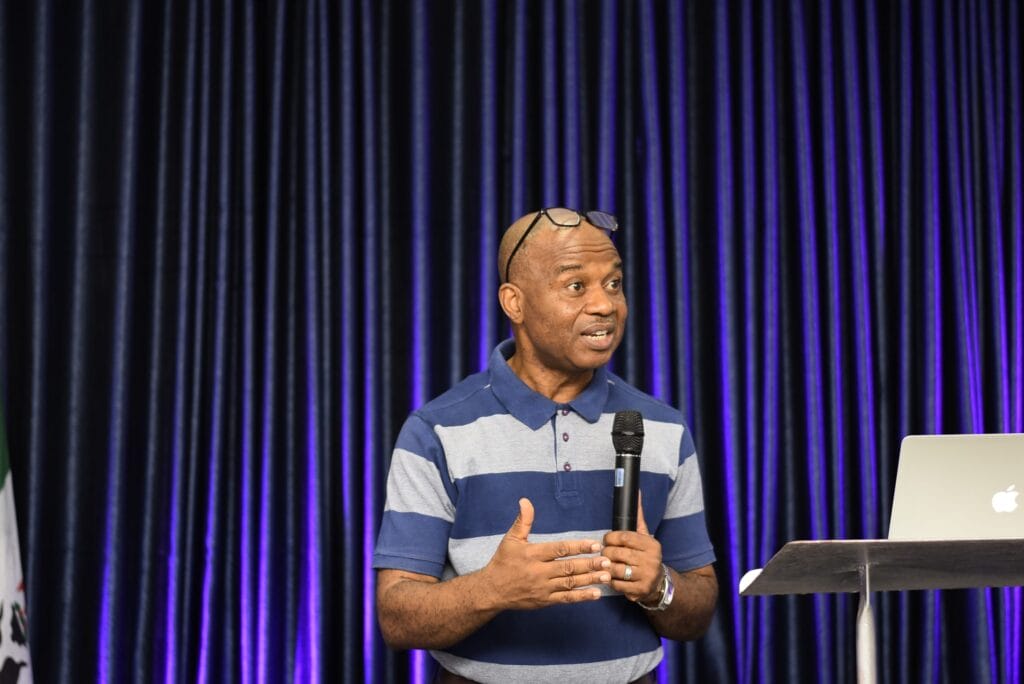 Pastor Brendy Mba teaching on Beyond Pentecost at the Emerging Remnant Conference