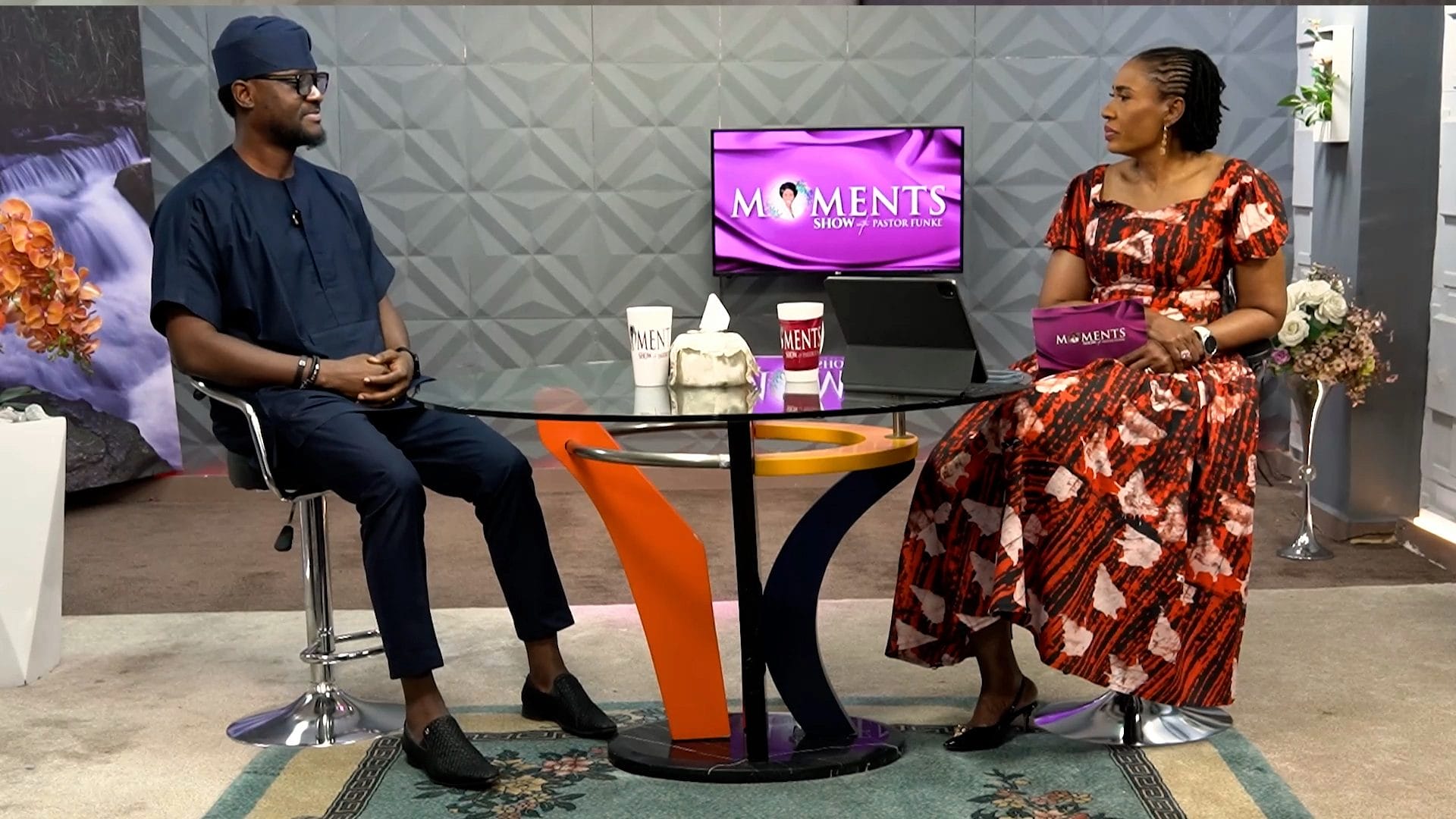 Lead Steward of The Finishing Church, Frederick Adetiba with Pastor Funke Kasali on Moment with Pastor Funke